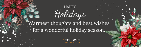 Red and Green Floral Happy Holidays Card (600 x 100 px)