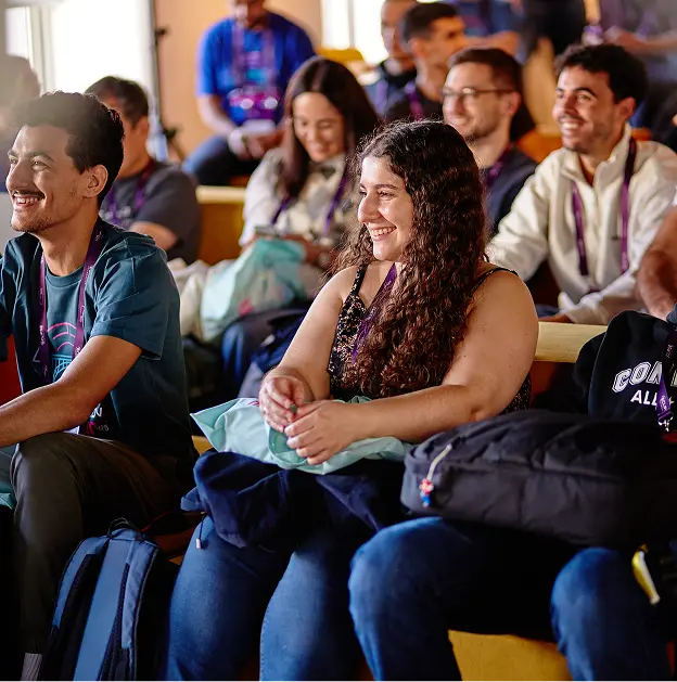 Girl standing wearing Eclipse Foundation swag